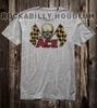 Hot Rod Tee T Shirt Drag Race Racing Speed Shop The Ace Racing Flag Skull