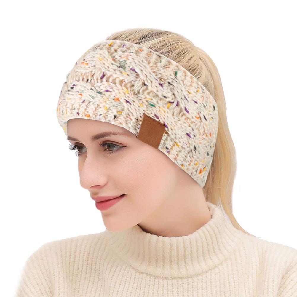 4PCS Women S Knitted Headband Elastic Crochet Headwrap Winter Warm Headband