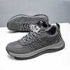 OULYLAN Travel Casual Shoes Men Comfortable Lightweight Sneaker PU Mesh Instep Anti Slip Soft Sole Outdoor Sports Shoes