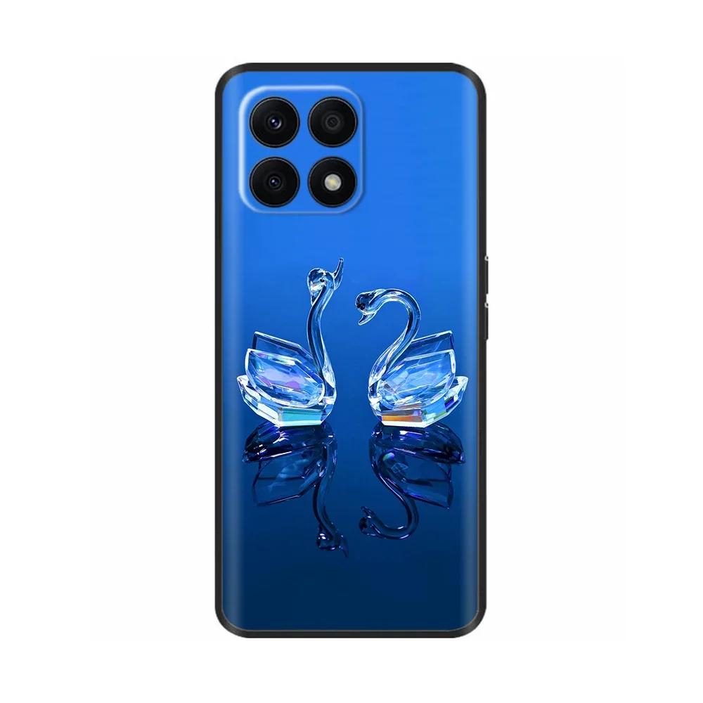 Für Huawei Honor X8A Hülle Mode Blume Weiches TPU Silikon Handyhülle Für Honor X8A HonorX8A Funda Stoßfeste Rückabdeckung Coque