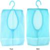 Mesh Fabric Hanging Storage Bag Blue Hanging Mesh Net Bag Storage Hanging Net  Kitchen Organization