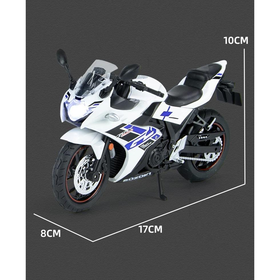 1/12 Suzuki GSX-250R Legierung Rennmotorrad Modell Simulation Druckguss Metall Wettbewerb Motorrad Modell Sammlung Kind Spielzeug Geschenk