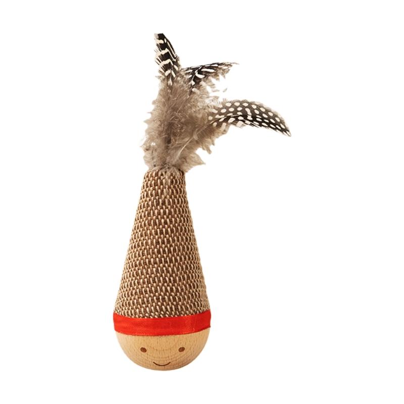 

Cats Entertaining Toy Cats Interactive Fun Toy Teasing Wobbly Fun Exercise Toy for Indoor Felines Play Exercise Toy