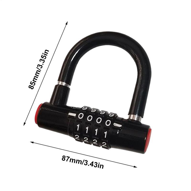 Lock For Bike Padlock With Code Waterproof Padlock Anti-Theft Bike Locker For Backpack Men Women Travel Outdoor Motorcycle