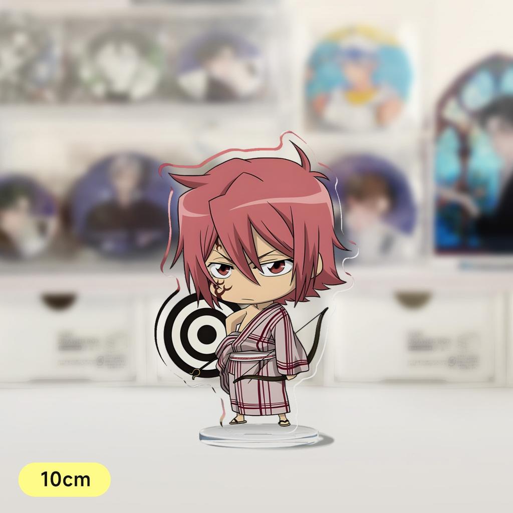 Anime Katekyo Hitman Reborn 10cm Acrylic Stand Model Figures Sawada Tsunayoshi Gokudera Hayato Cosplay Desk Decor Model Gifts