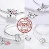 Copper Mother'S Day Charms Love Mom Family Sister Heart Beads Fit Original Bracelet Diy Women Jewelry Gift