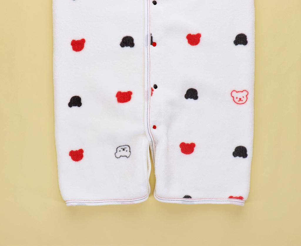 Akachan no Shiro Jahre Hergestellt in Japan Zwei-Wege-Schlafanzug, 0-2 Jahre alt, Dreifarbig,