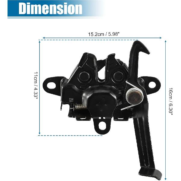 ACROPIX Engine Hood Latch Fit for Toyota Camry - Pack of 1 Black