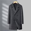 Men's Mid-Length Wool Coat - Autumn/Winter 2025, British Style, Fashionable Lapel Suit Collar