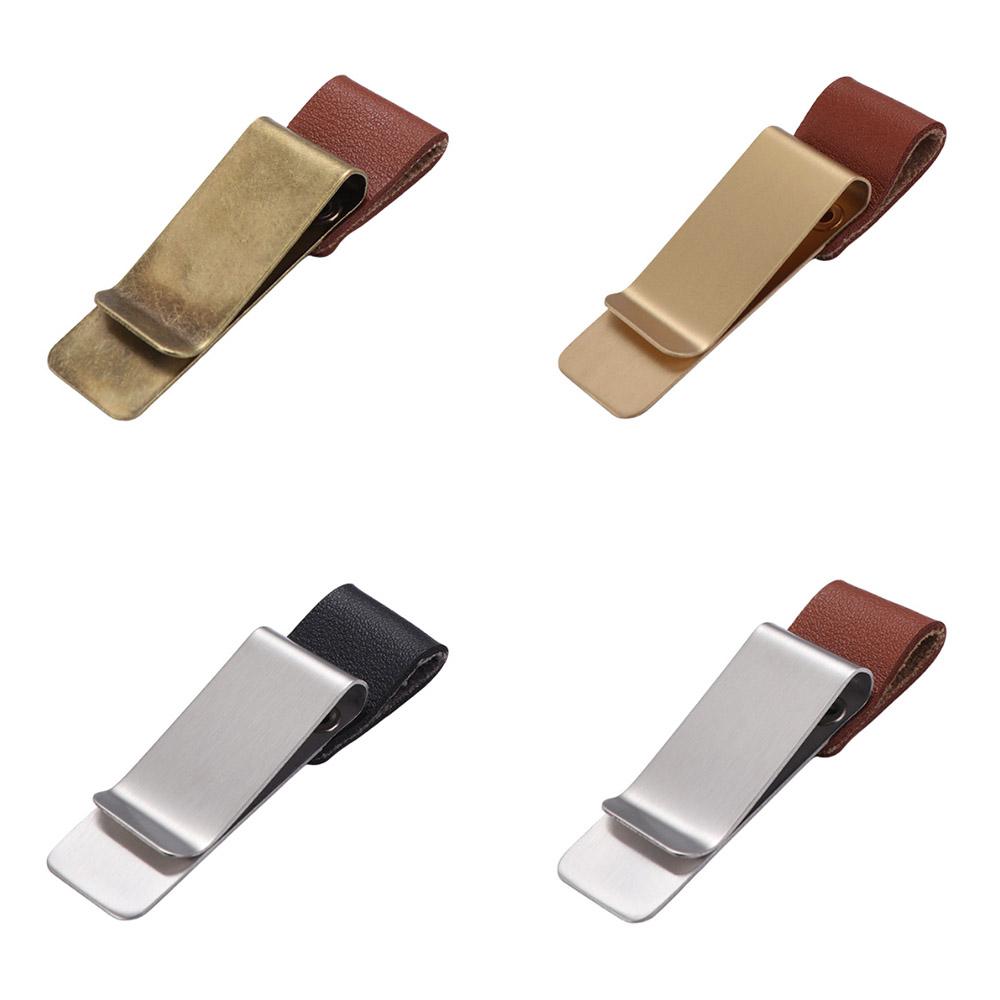 School Office Accessories Stainless Steel Notebook Paper Folder Bookmark Metal Clip Pencil Clip Pen Loop Memo Clip Pen Holder
