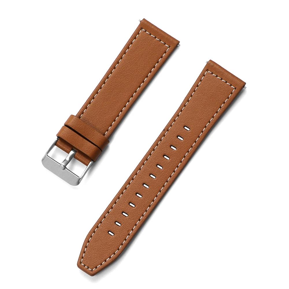 Leather 22mm 20mm Strap for HUAWEI WATCH GT 5 4 46mm WATCH 4 Pro GT 3 GT2 Pro 42mm Bud Band Watchband Soft Replacement Wristband