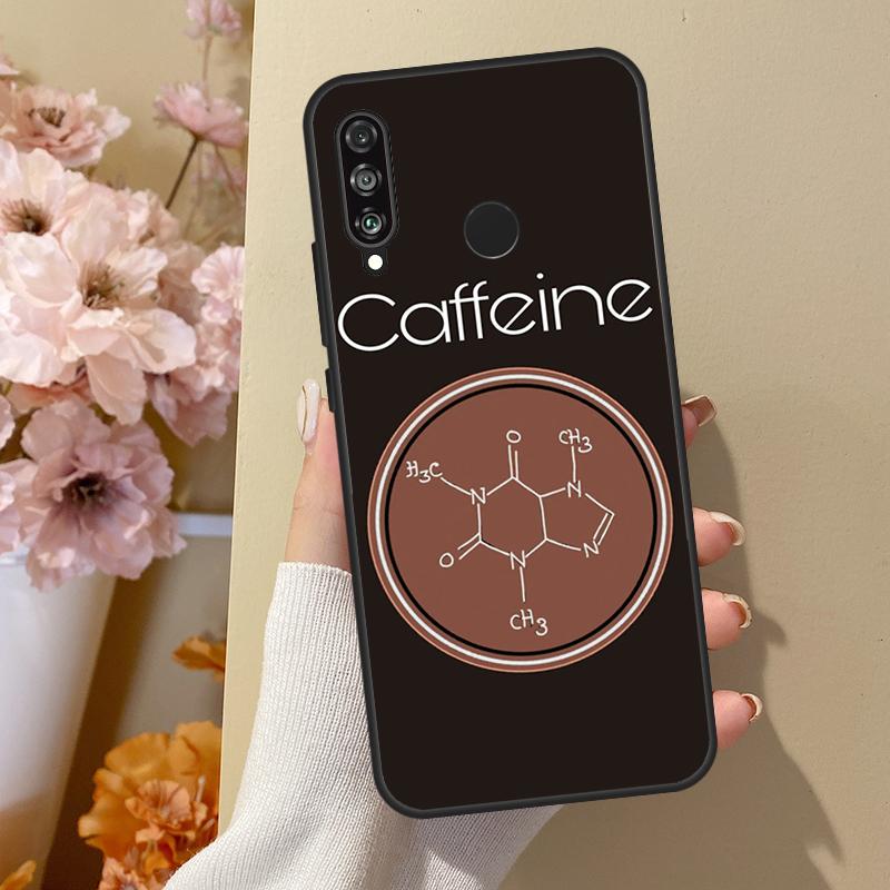 Science Chemistry Caffeine For Huawei Nova 10 SE 9 3i 7i 8i 11i 12i Y73 Y90 Y70 Y72 Y61 Y91 P60 Pro P40 P30 Lite Case