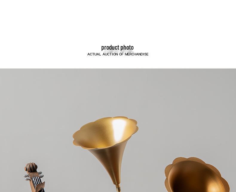 Retro Violin Ornament: Creative Minimalist Home Accessory for Living Room, TV Cabinet, or Bookcase.