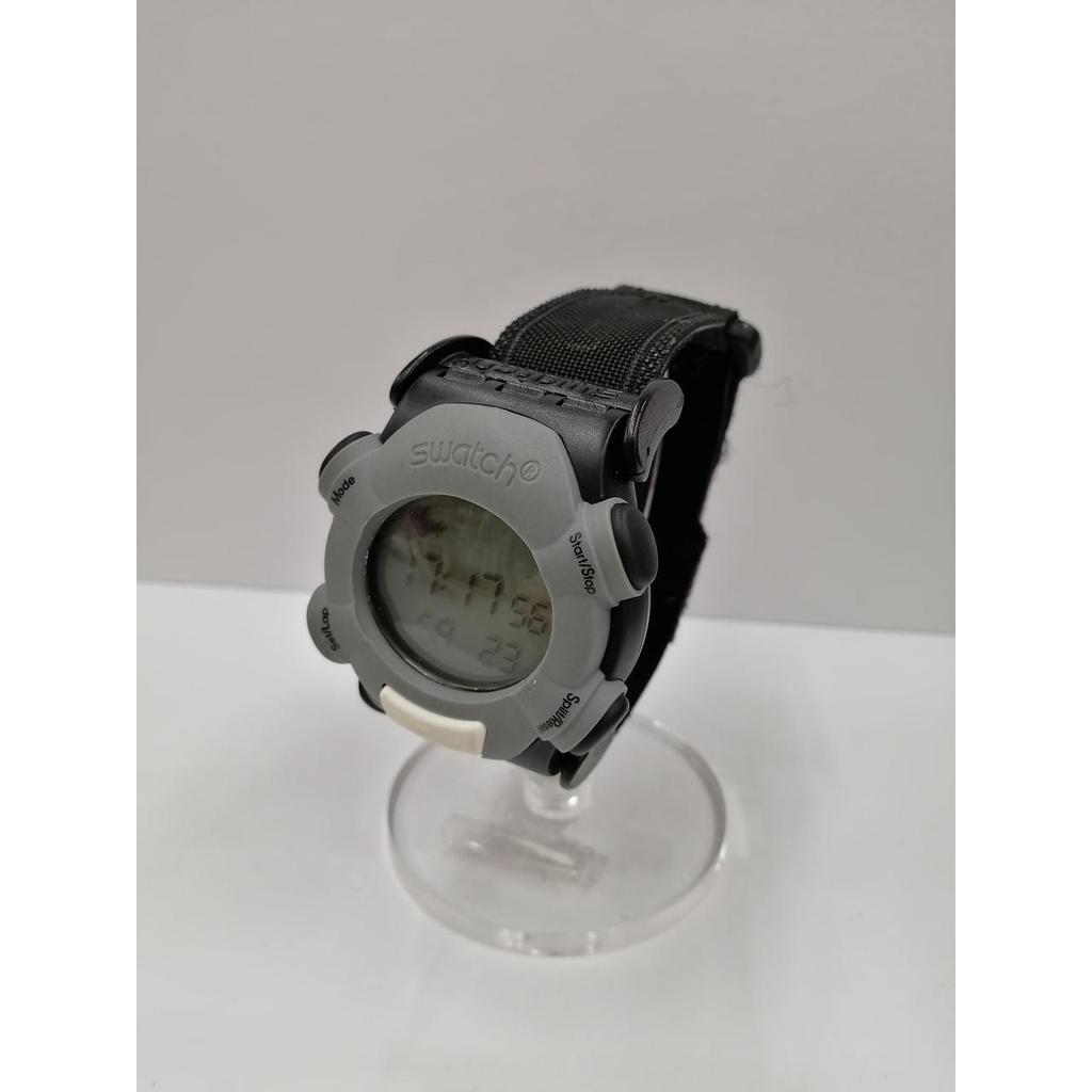 Used SWATCH BLKGRY/4301/9173/belt Repair Digital Watch