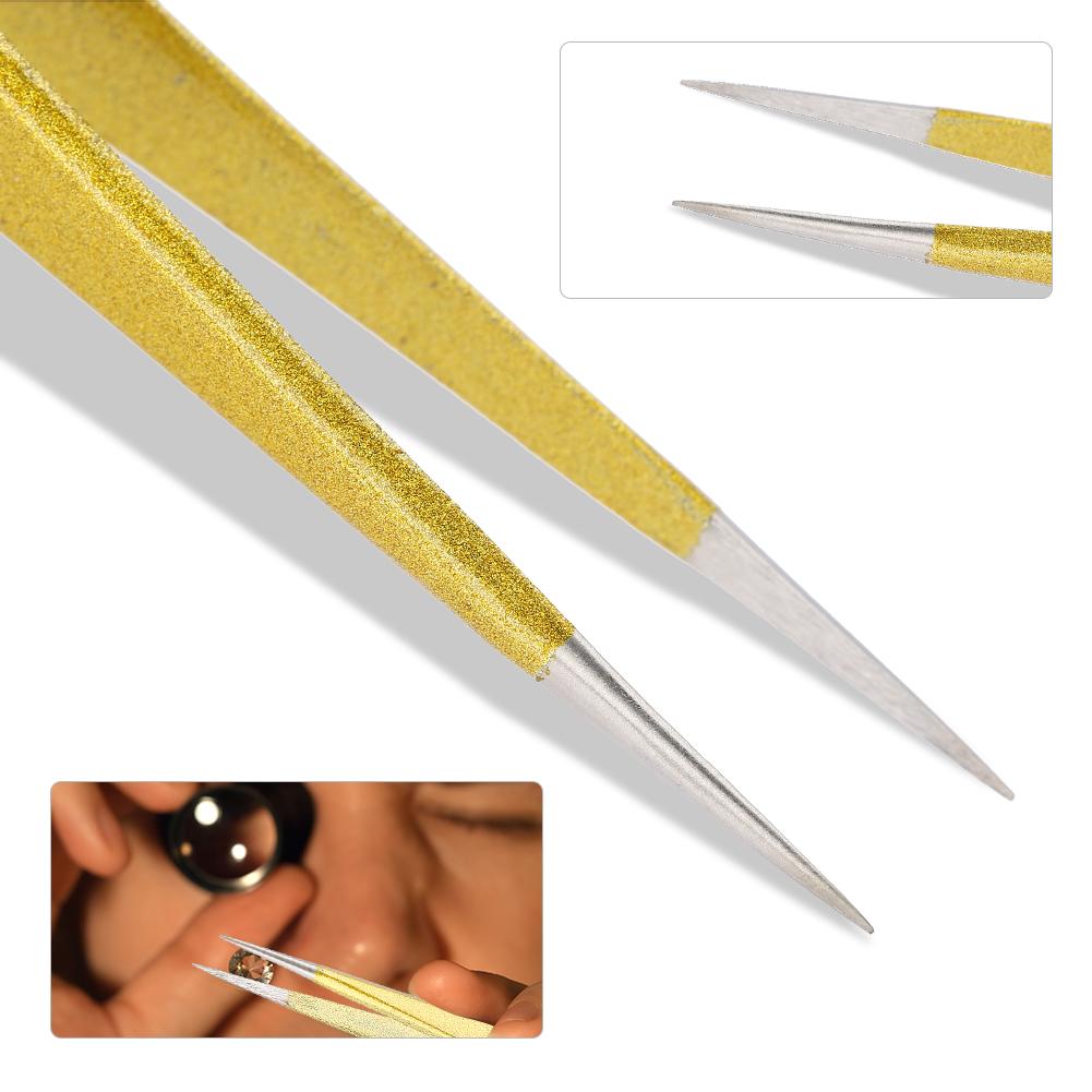Professional Stainless Steel Tweezers for Eyelash Extension Fake Eyelash Grafting (Straight)
