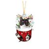 Whimsical Cat Christmas Socks Tree Hangings Brighten Up Your Decor Holiday