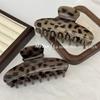 Leopard Print Shark Hair Clip - Versatile & Trendy 2025 Women's Accessory