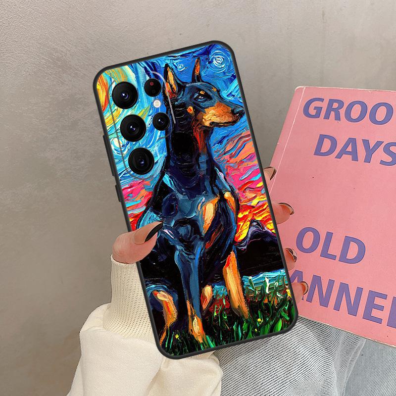 

Dachshund Doberman Dog Case For Samsung Galaxy S24 Ultra S20 S21 S22 S23 S25 Ultra S9 S10 Plus S25 FE Cover Coque Galaxy S25 FE