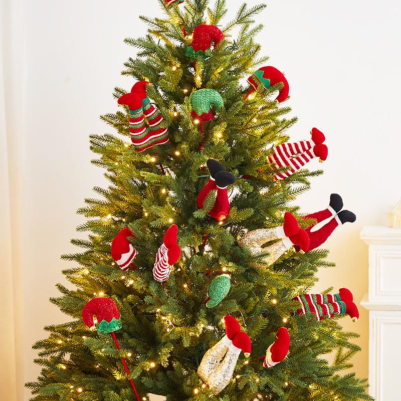Christmas Elf Leg & Hat Tree Inserts – Festive Decor Accents