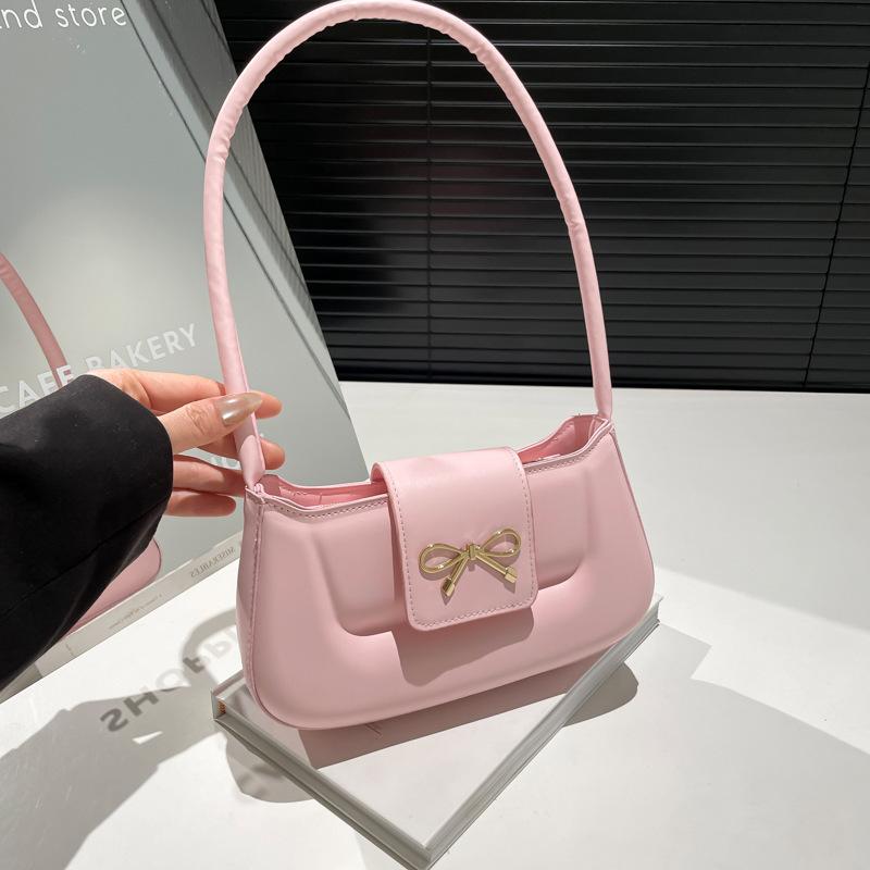2025 new simple fashion casual small square bag women's simple fashion baguette bag trendy fashion shoulder armpit bag