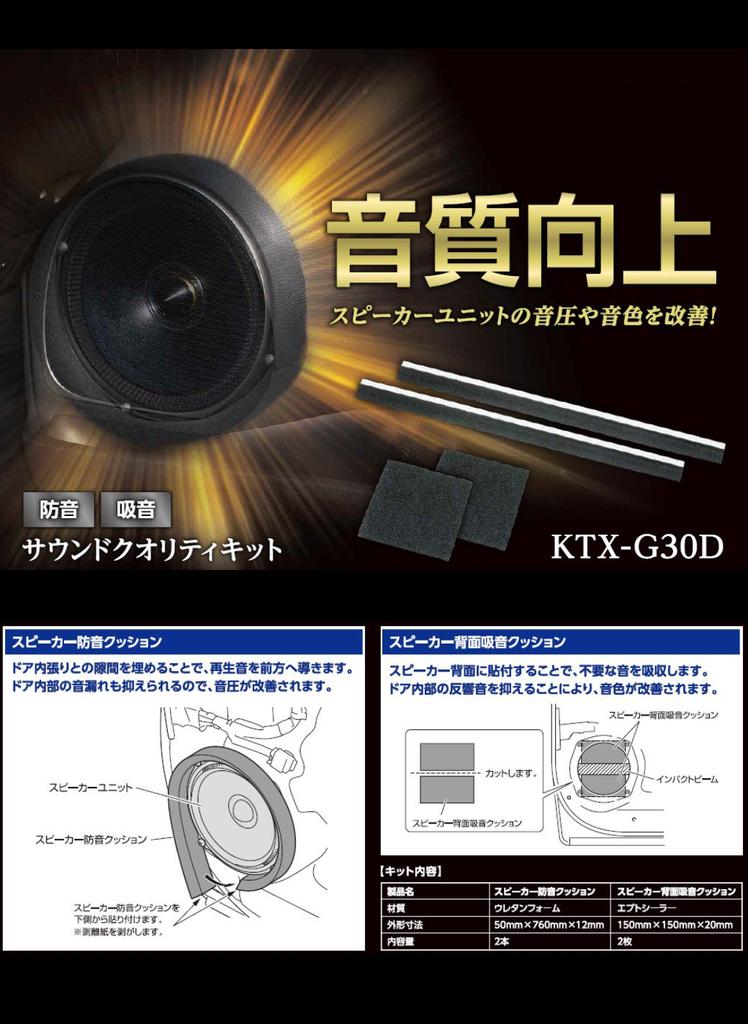 Alpine Speaker Sound Quality Improvement Kit KTX-G30D