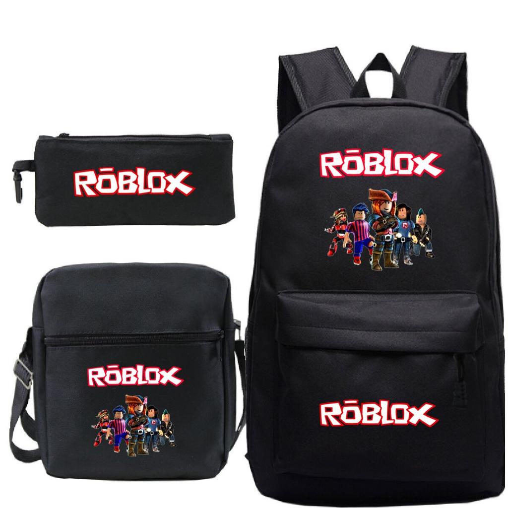 Primary And Secondary School Students Casual Schoolbag Three-Piece Cartoon Game Merchandise Printed Children'S Fashion Backpack
