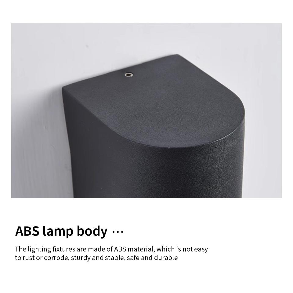Led Wall Lamp Outdoor Waterproof AC85-265V 3W 6W Up & Down ABS Lighting Garden Decoration Wall Light For Indoor Livingroom Light