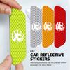 4pcs Reflective Car Door Sticker Safety Open Warning Tape Decal For Vauxhall Vivaro Zafira Combo Movano VXR8 Insignia Mokka GSe