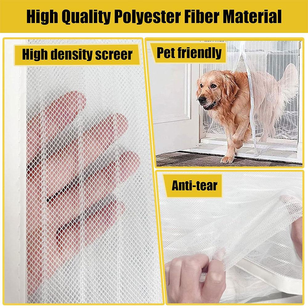 New No Punching Magnetic Screen Door Curtain Anti Mosquito Insect Fly Bug Automatic Closing Household Ventilation Door Curtain