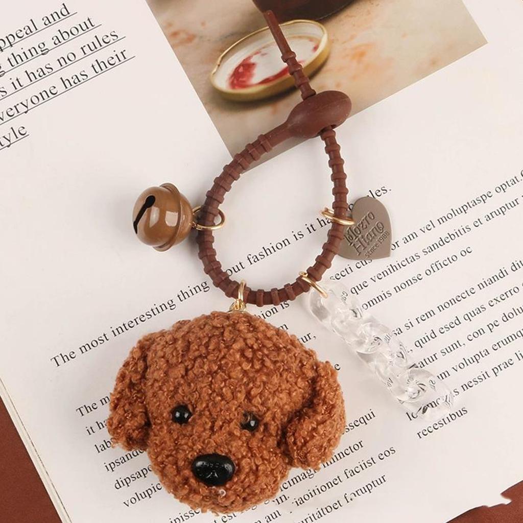 Simulated Bread Chocolate Maillard Leather Woven Rope Design Exquisite Creative Chain Student Backpack Ornamen Bag Charm