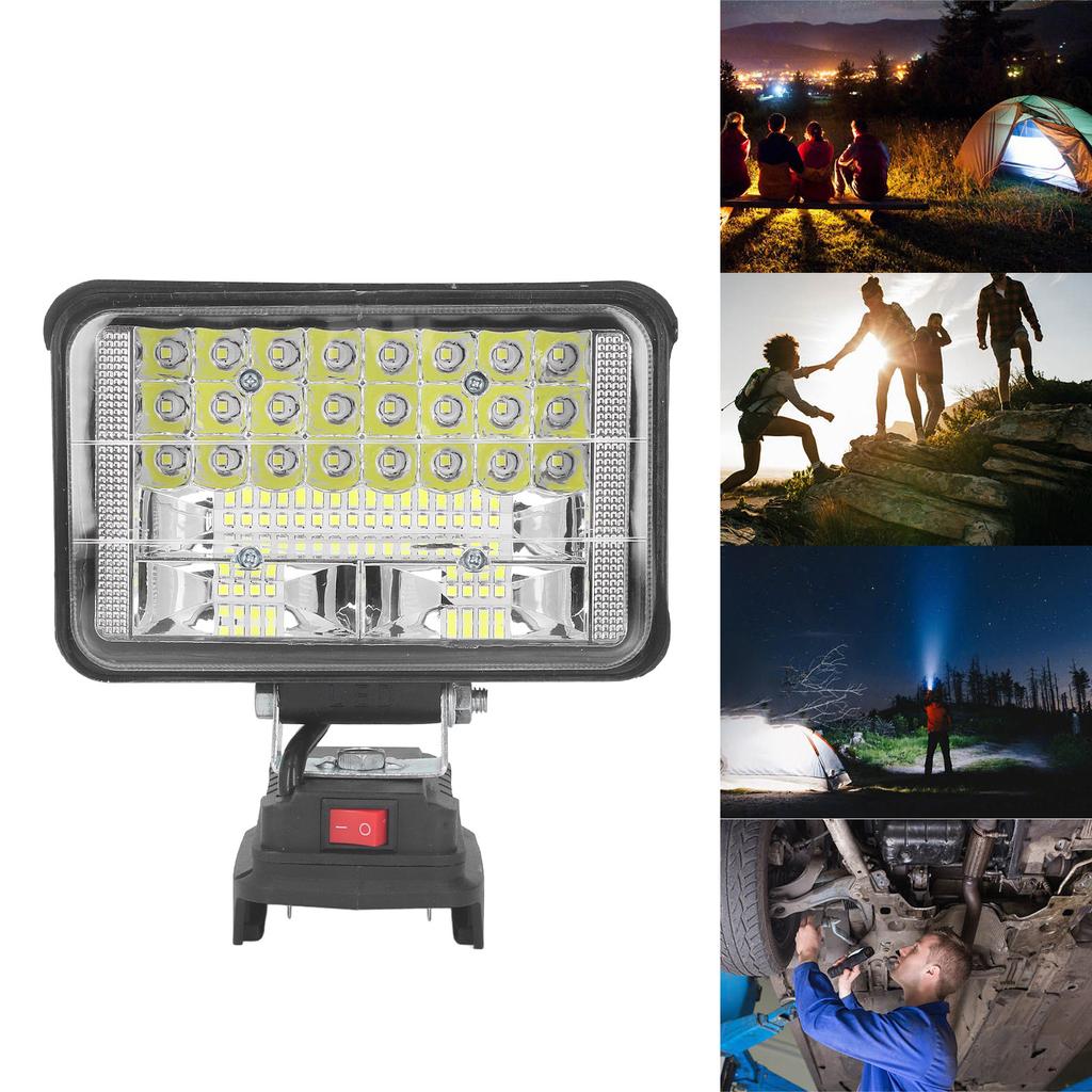 LED Work Light 5400lm High Brightness Battery Powered Cordless Portable LED Lamp for BL1430 BL1440 B