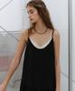 Yulago Layer Sleeveless Shirring Dress