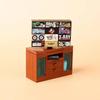 Set de Accesorios de Bloques de Construcción de Ciudad Máquina de Mahjong Consola de Juegos Muebles Sofá Cama Piano Refrigerador Juguete Mini Ladrillos Floristería