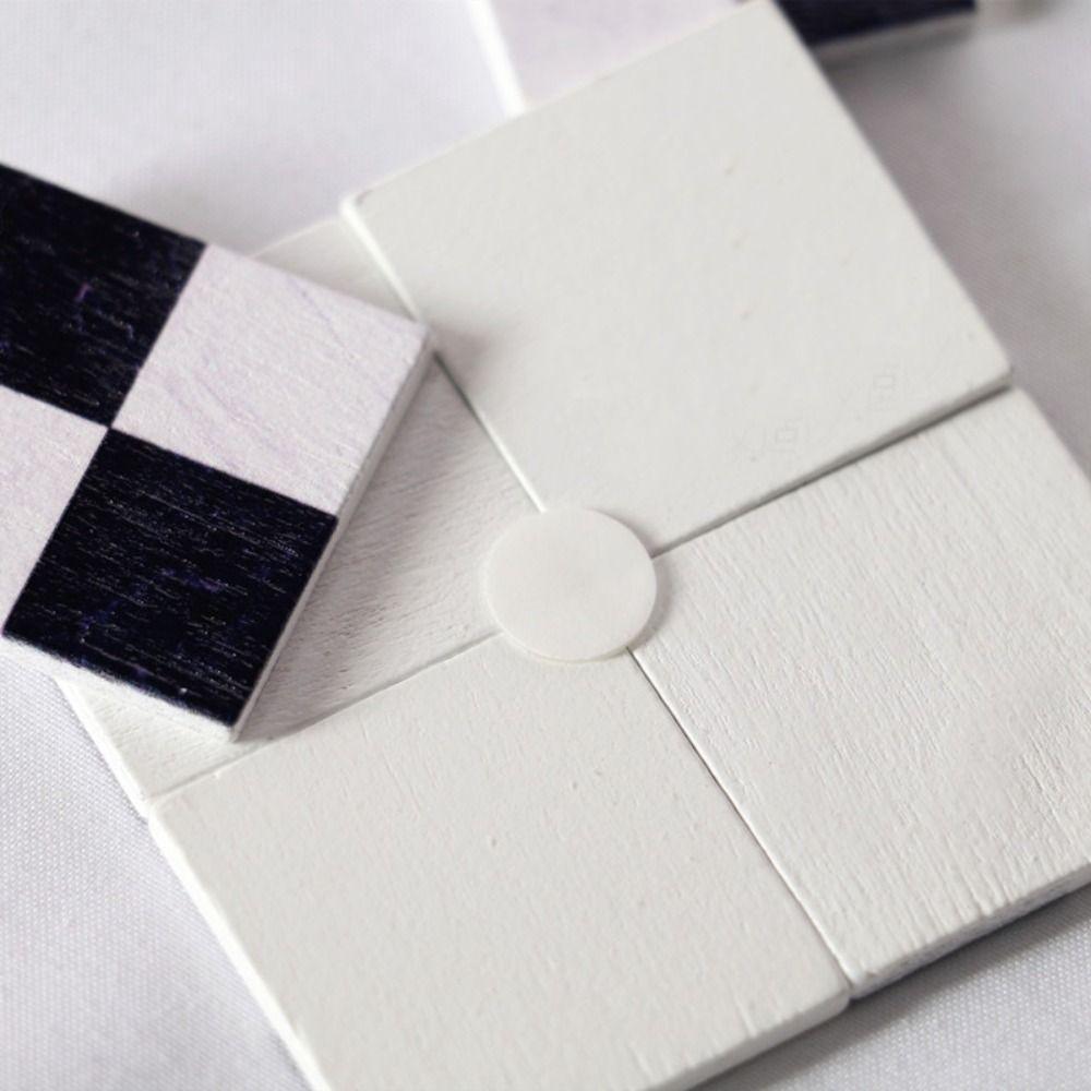 9pcs/set Pretend Play 1:6/1:12 Doll House Furniture Square Doll House Accessories Miniature Ceramic Tile Wood Block