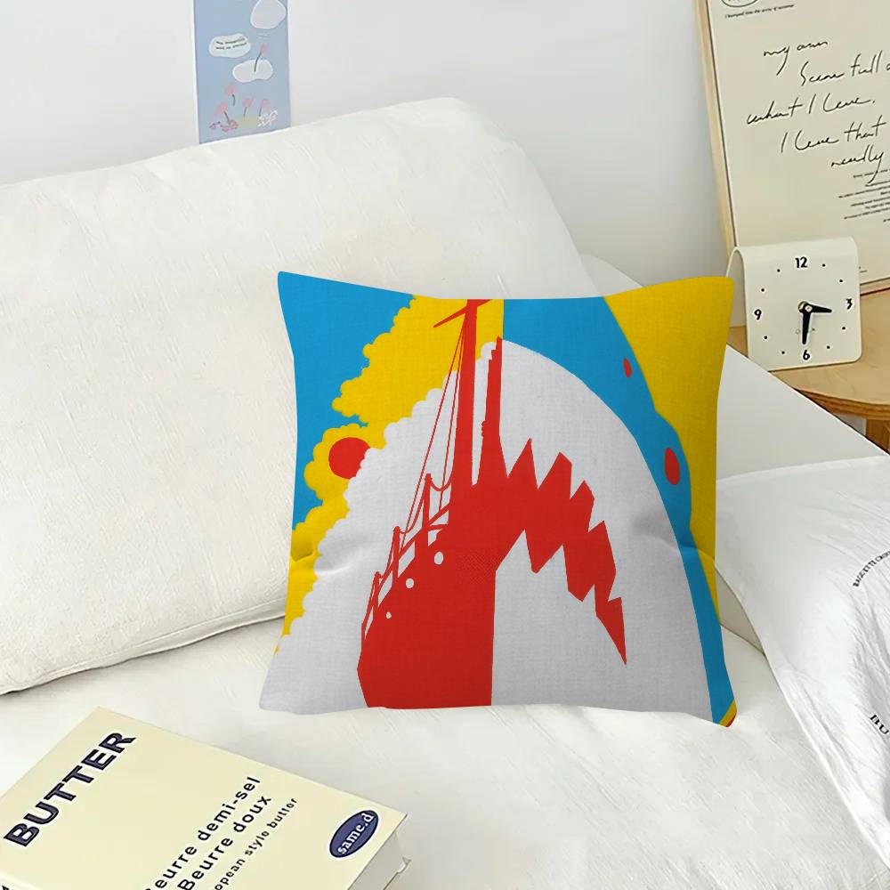 Classic Movie JJaws Decorative Room Aesthetics Pillow Case Home Decor Bedroom Sofa Bed Couch Pillow Cover x