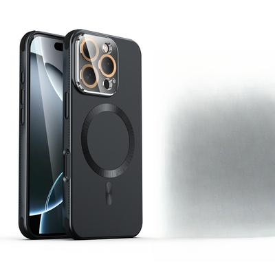 Použitelné pro Apple 16 Magnetické přisávání Pouzdro na mobilní telefon Křišťálový objektiv Iphone14 Kreativní chlazení Čtyři rohy Silikonové Ochrana proti pádu
