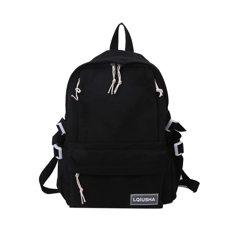 Schoolbag winter new women's backpack, trendy and fashionable middle school student schoolbag, large-capacity simple campus student backpack