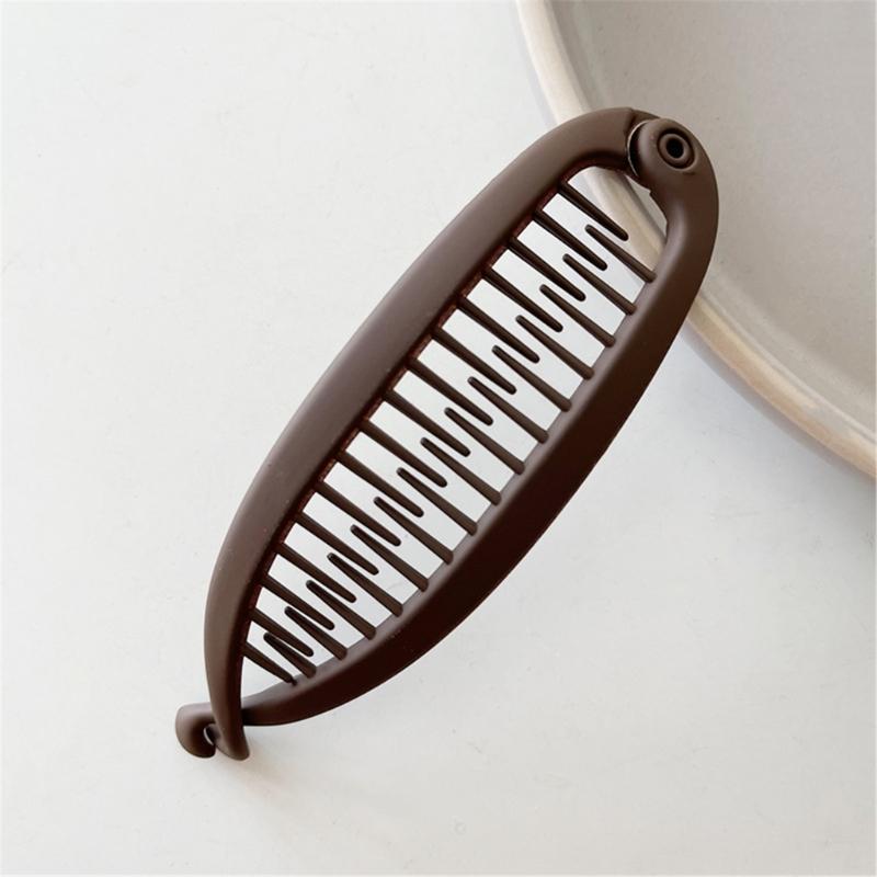 NonSlip Banana Hair Clip For Women Seamless Design Resin Hairpin For Ponytails Buns And Updos