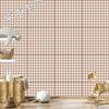 Wallpaper Fabric Pattern Beige, Light Gray and White 50x1000