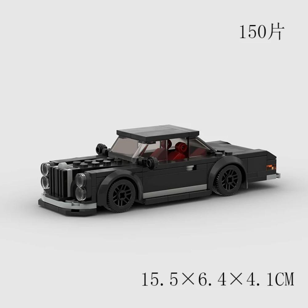 City vintage Speed car MOC rally sports model Building Blocks Old Super race classical Vehicle  Racing Bricks Christmas Gift toy