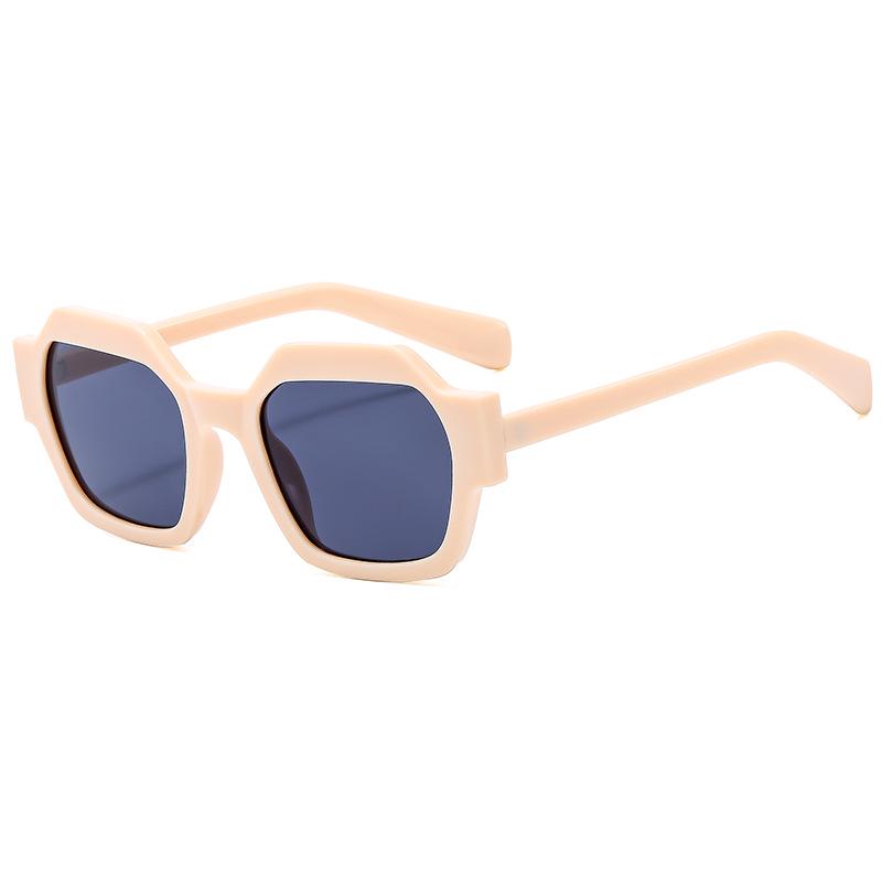Fashionable Women s Cross-Border Polygon Sunglasses