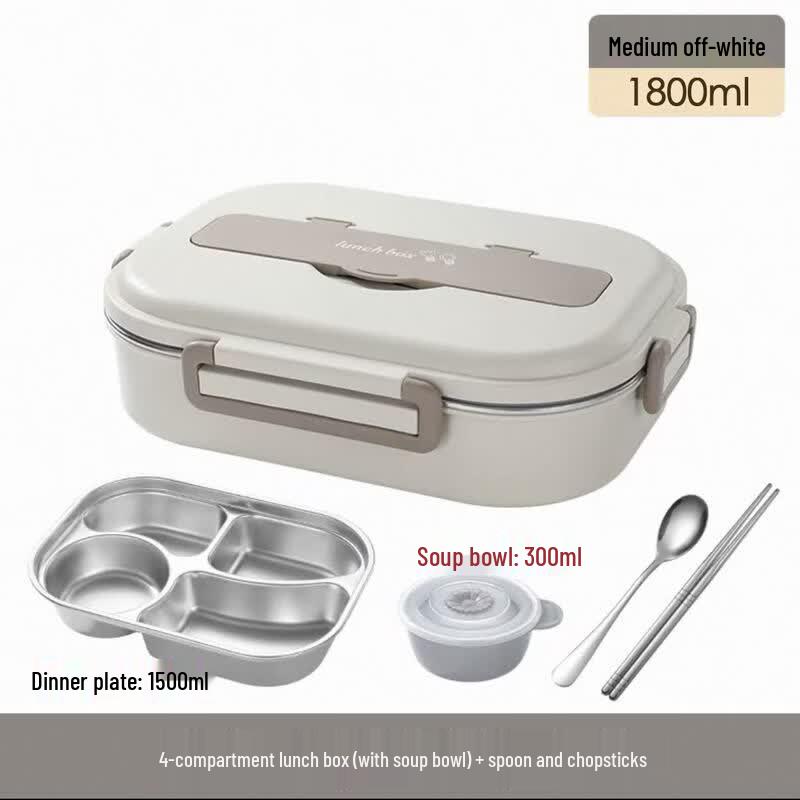 Qiwei Large Insulated 5-Compartment Stainless Steel Lunch Box