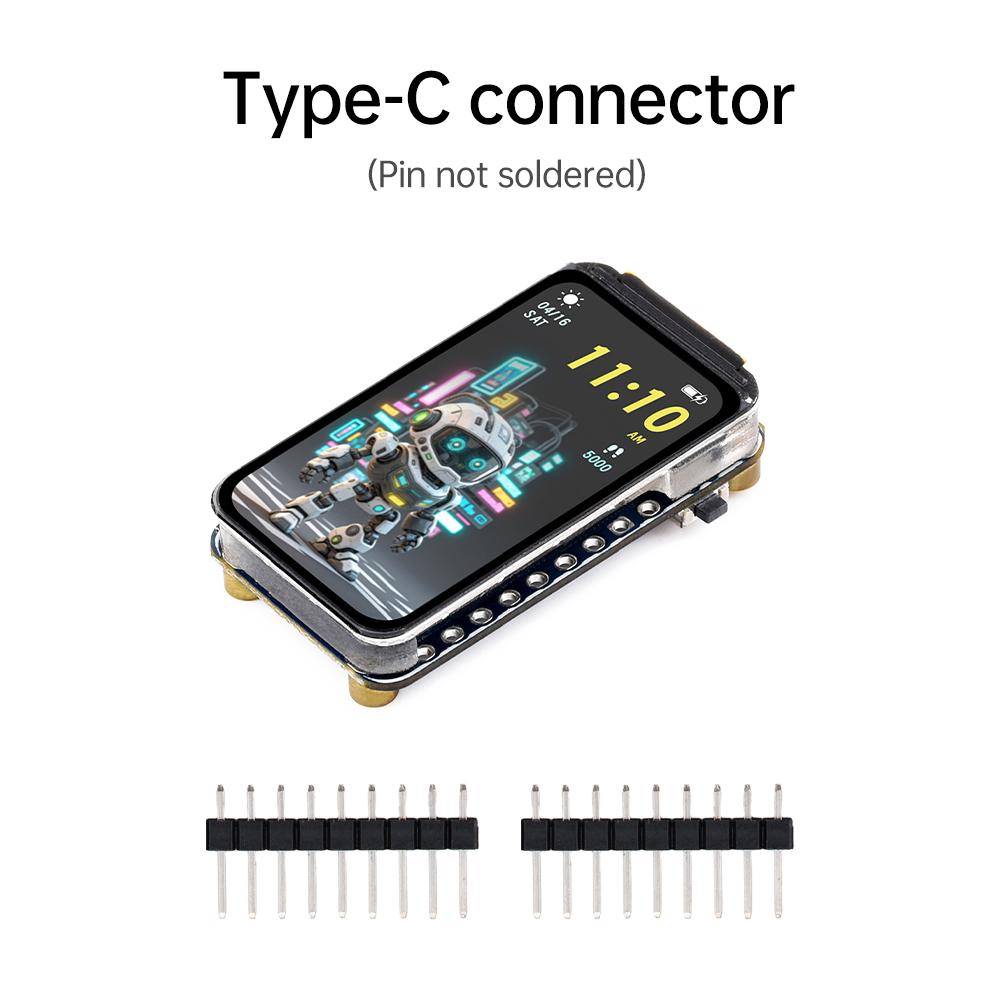 Type-C RP2350 LCD 1.47 inch LCD Display Development board 172×320 RP2350A 1.47 inch Screen Processor for Aspberry Pi RP2350