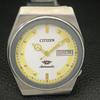 VINTAGE CITIZEN AUTOMATIC 8200 JAPAN MENS WHITE COLOR DIAL WATCH A702140-5 R208-a702140