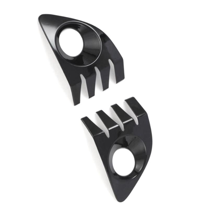 Ac29-Front Bumper Fog Light Frame Fog Lamp Shade Fog Light Frame Cover For Toyota Black
