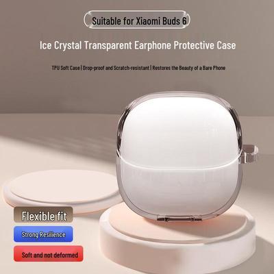 Capa Transparente de TPU para Fones de Ouvido Xiaomi Buds 6 - Proteção à Prova de Quedas e Poeira