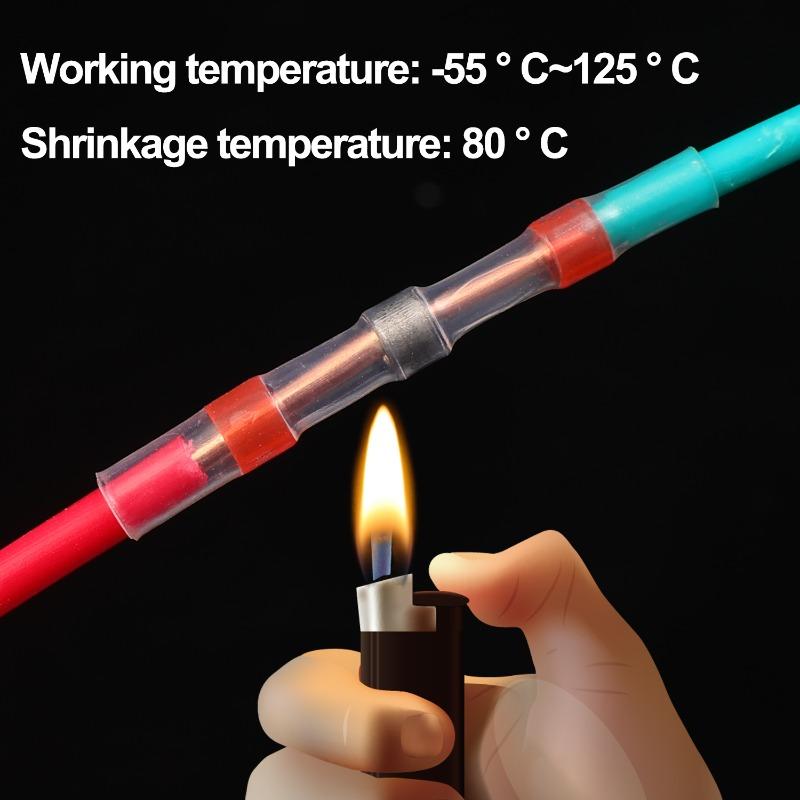 10-50Pcs Waterproof Solder Seal Heat Connector Shrink Butt Connectors Lug Terminals Electrical Wire Car Insulated Terminal