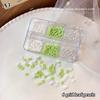 6/12 Grids 3D Camellia Rose Flower Nail Art Charms Mixed Floral Butterfly Pearl Nails Decor For Diy Crafts Manicure Accessory