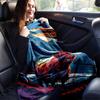 1pc Highland Cow Printing Lightweight Flannel Blanket, Comfortable and Warm Blanket, for Camping Sofa Bed and Couch Office, in All Seasons