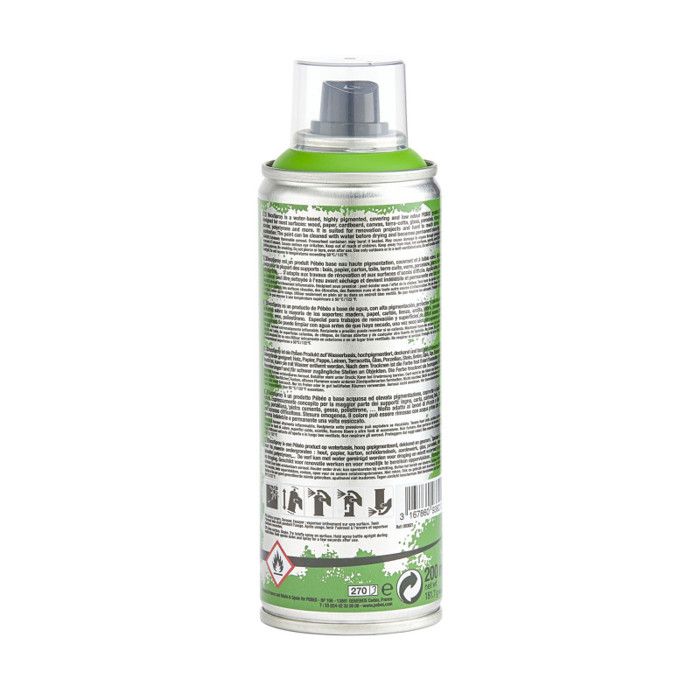 Peinture en bombe - pébéo - decospray - 200 ml - couleur : vert lumière - loisirs créatifs